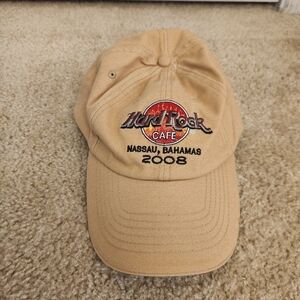 Hard Rock Cafe Nassau, Bahamas 2008 Adjustable Strapback Tan Unisex Hat